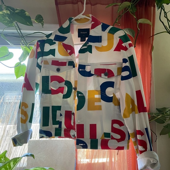 Desigual Multi Colored Denim Jacket 